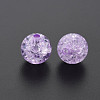 Transparent Crackle Acrylic Beads MACR-S373-66B-N15-2