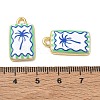 Printed Brass Pendants KK-CBAF9BC-16G-05-3