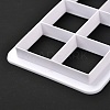 3 Sizes Square Food Grade Plastic Cookie Cutters Sets DIY-L057-12-4