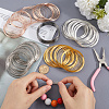 500Pcs 5 Colors Steel Memory Wire FIND-SP0002-10-3