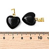 Natural Obsidian Pendants G-I311-A46-G-3