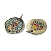 Brass Enamel Pendants KK-M284-13AB-2