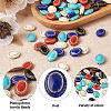 BEADTHOVEN 100Pcs 5 Colors Plating Retro Acrylic Beads PACR-BT0001-01-12