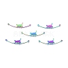 Rack Plating 201 Stainless Steel Connector Charms STAS-N098-094M-2