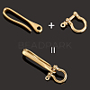   U-Shaped Brass Key Hook Shanckle Clasps KK-PH0004-97B-5