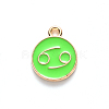 Alloy Enamel Pendants X-ENAM-S124-01A-06D-2