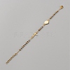 304 Stainless Steel Jesus & Cross Link Bracelet with 201 Stainless Steel Beaded Chains LS-BJEW-WH0012-20A-1