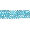 Transparent Electroplate Glass Beads Strands GLAA-F029-2mm-A20-1