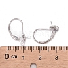 Rhodium Plated 925 Sterling Silver Leverback Earring Findings STER-I017-092B-P-4