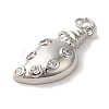 Rack Plating Brass Micro Pave Cubic Zirconia Pendants KK-U027-09-04P-2