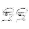 304 Stainless Steel Snake Wrap Stud Earrings EJEW-B023-02P-1