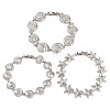 Brass Link Bracelets for Women BJEW-H209-01P-2
