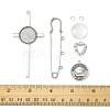 Iron Kilt Pins Brooch Findings DIY-FS0009-47-5
