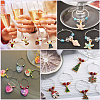 SOFPLATE 200Pcs Brass Wine Glass Charm Rings KK-SP0001-31B-P-6