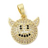 Brass with Cubic Zirconia Pendents KK-K340-03G-1