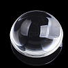 Transparent Glass Cabochons GGLA-R026-18mm-B-4