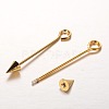 Brass Split Eye Pin X-KK-O089-08-2