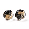 Handmade Gold Foil Glass Beads LAMP-C004-03E-2