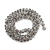 Electroplate Transparent Glass Beads Strands EGLA-B011-08A-PL02-2