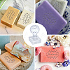 Clear Acrylic Soap Stamps DIY-WH0446-006-3