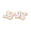 Alloy Enamel Pendants PALLOY-D015-08E-3