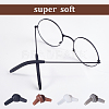 Gorgecraft 20 Pairs 4 Colors Silicone Eyeglasses Temple Tips Sleeve Retainer AJEW-GF0006-79-6