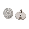 Non-Tarnish 304 Stainless Steel Stud Earring Cabochon Settings EJEW-I281-11P-2