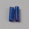 300Pcs Transparent Glass Round Bugle Beads GLAA-WH0015-74H-2