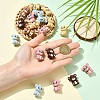 6Pcs Silicone Beads SIL-YW0002-14A-5