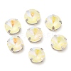 Mocha Fluorescent(MI) Flat Round Sew on Rhinestone GGLA-M006-02A-P04-1