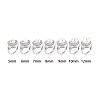 Brass Micro Pave Cubic Zirconia Adjustable Cup Peg Ring Settings KK-B166-03P-4