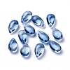 Transparent Glass Charms X-GLAA-O017-01G-1