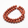 Natural Red Jasper Beads Strands G-E375-6mm-03-3