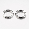 Tarnish Resistant 304 Stainless Steel Spring Gate Rings STAS-O114-030P-1