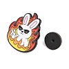 Flaming Animal Alloy Enamel Pins JEWB-G046-05C-3