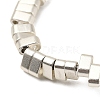 Electroplated Synthetic Non-magnetic Hematite 2-Hole Beads Strands G-E495-11A-03-4