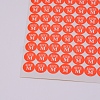 Size M Clothing Size Round Sticker Labels DIY-WH0209-86H-2