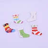 2-Hole Printed Wooden Buttons WOOD-WH0104-17-1