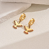 Metal Bird 201 Stainless Steel Hoop Earrings for Women Daily Versatile Jewelry SE6238-1-4