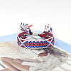 Polyester Braided Rhombus Pattern Cord Bracelet FIND-PW0013-004A-21-1