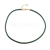 Braided Round Imitation Leather Bracelets Making BJEW-H610-01G-16-1