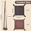 2Pcs PU Leather Plant Hangers AJEW-CN0002-67A-2