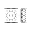 Preciosa® MAXIMA Crystal Multi-Stones Settings X-PRC-MC8-00030-G-2