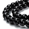 Natural Black Onyx Beads Strands G-Z024-02C-2