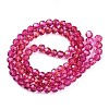 Baking Paint Transparent Glass Beads Strands X-DGLA-A035-T4mm-A03-3