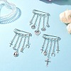 3Pcs Alloy Charms Kilt Pins Brooch JEWB-BR00196-2