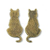 Alloy Kitten Cabochons PALLOY-WH0051-01AB-06-1