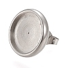 Non-Tarnish 304 Stainless Steel Stud Earring Settings STAS-K202-05E-P-2