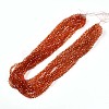 Baking Paint Transparent Glass Beads Strands DGLA-A035-T6mm-A04-2