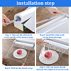 Plastic Reusable Cling Film Slide Cutter AJEW-WH0248-192-4